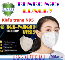 HỘP 10 KHẨU TRANG N95 KENKO ( MÀU TRẮNG ) - HÀNG XUẤT KHẨU.